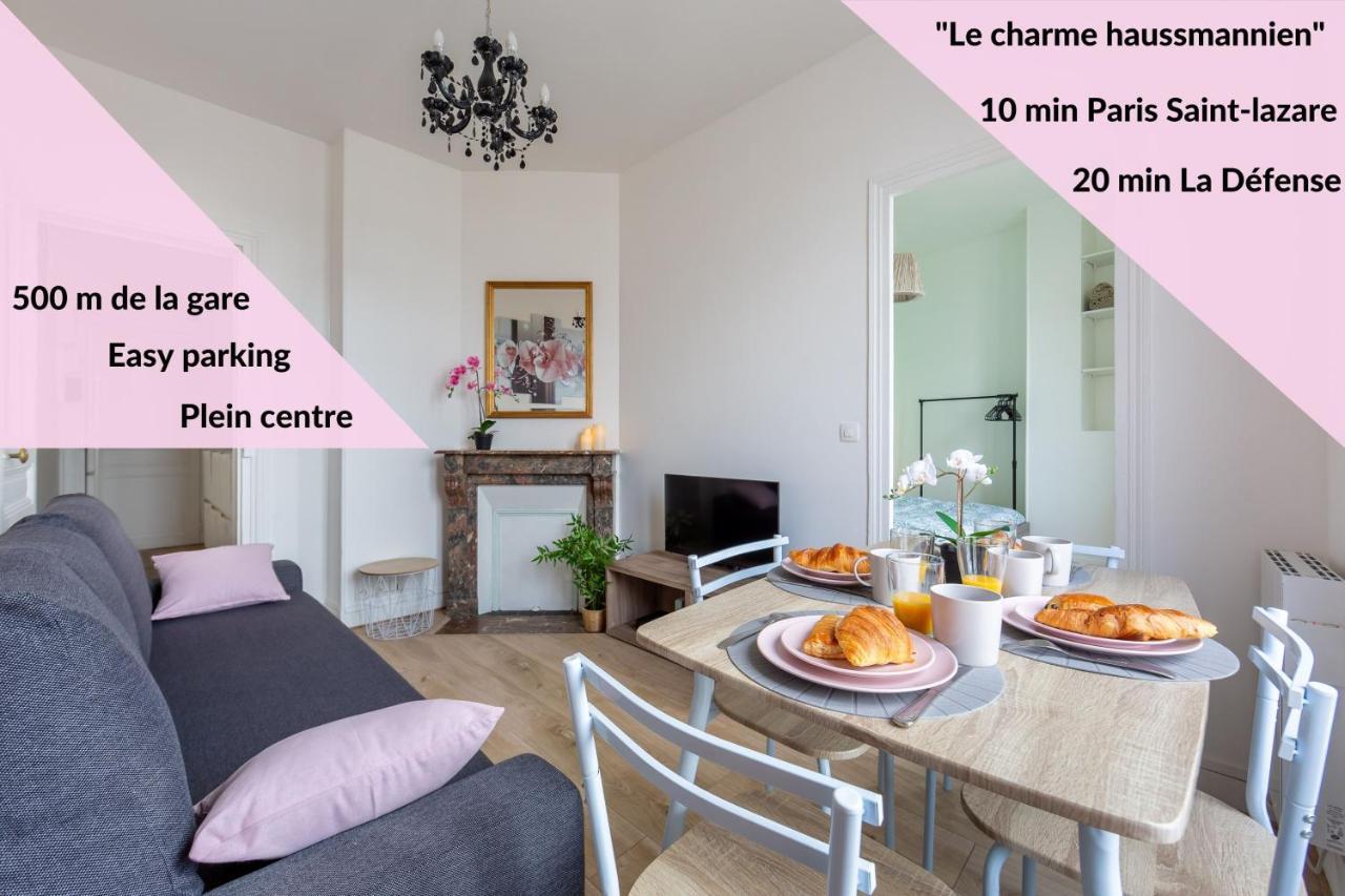 Le Charme Haussmannien-10 Min Paris Apartment Аржантьой Екстериор снимка